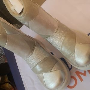 Silver and gray uggz